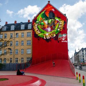 Design urbain haut de gamme, parcours piéton paysagé, aménagement mobilité douce, esthétique urbaine contemporaine
